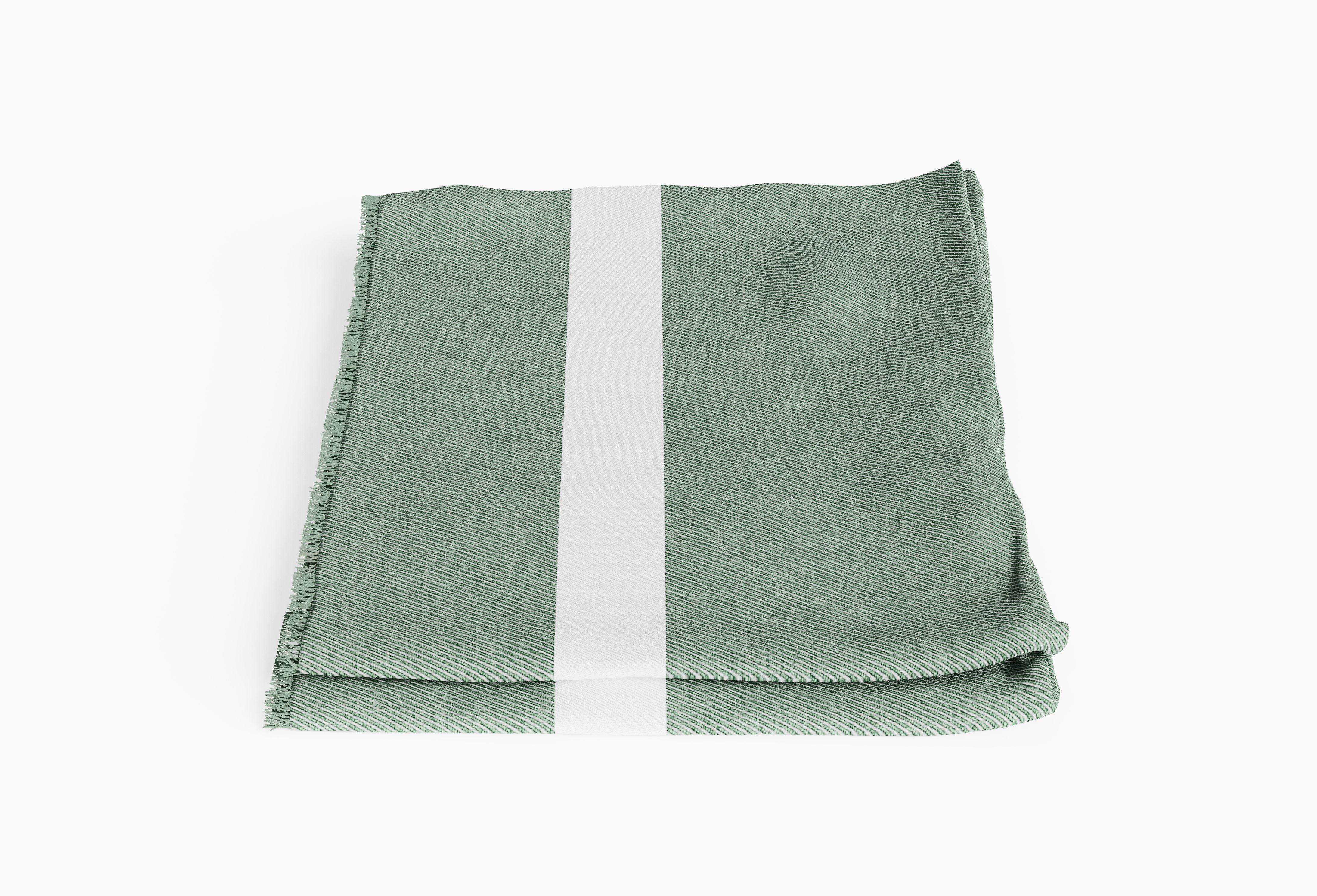 Outdoor Bug Shield Throw Blanket - #color_Forest Green Colorblock