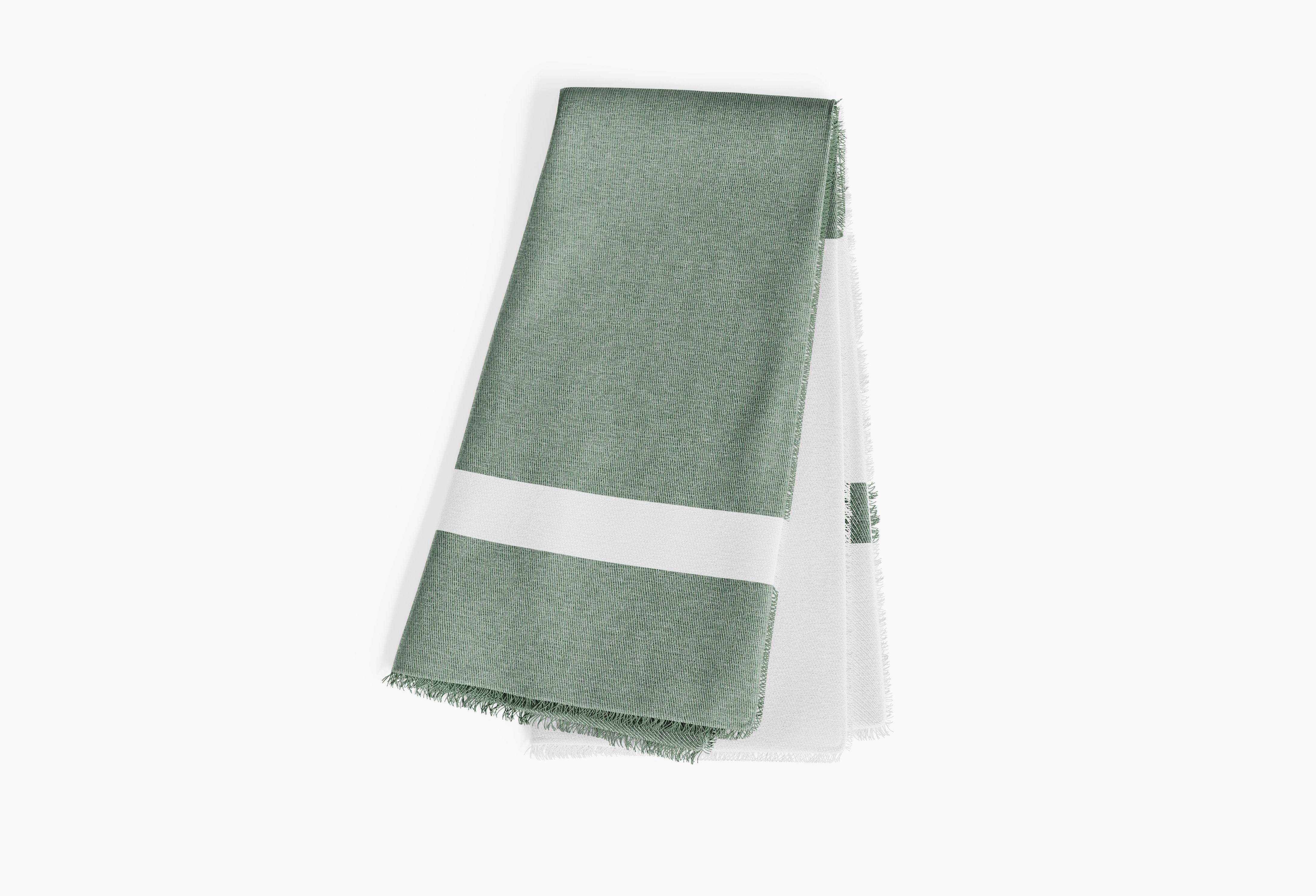 Outdoor Bug Shield Throw Blanket - Forest Green Colorblock #color_Forest Green Colorblock