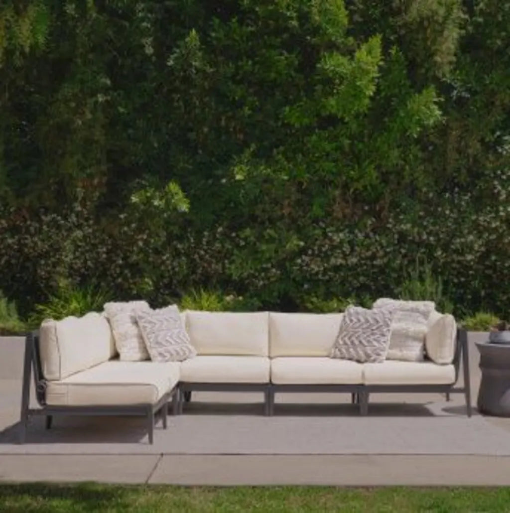 Aluminum Outdoor L Sectional 5-Seat | Outer