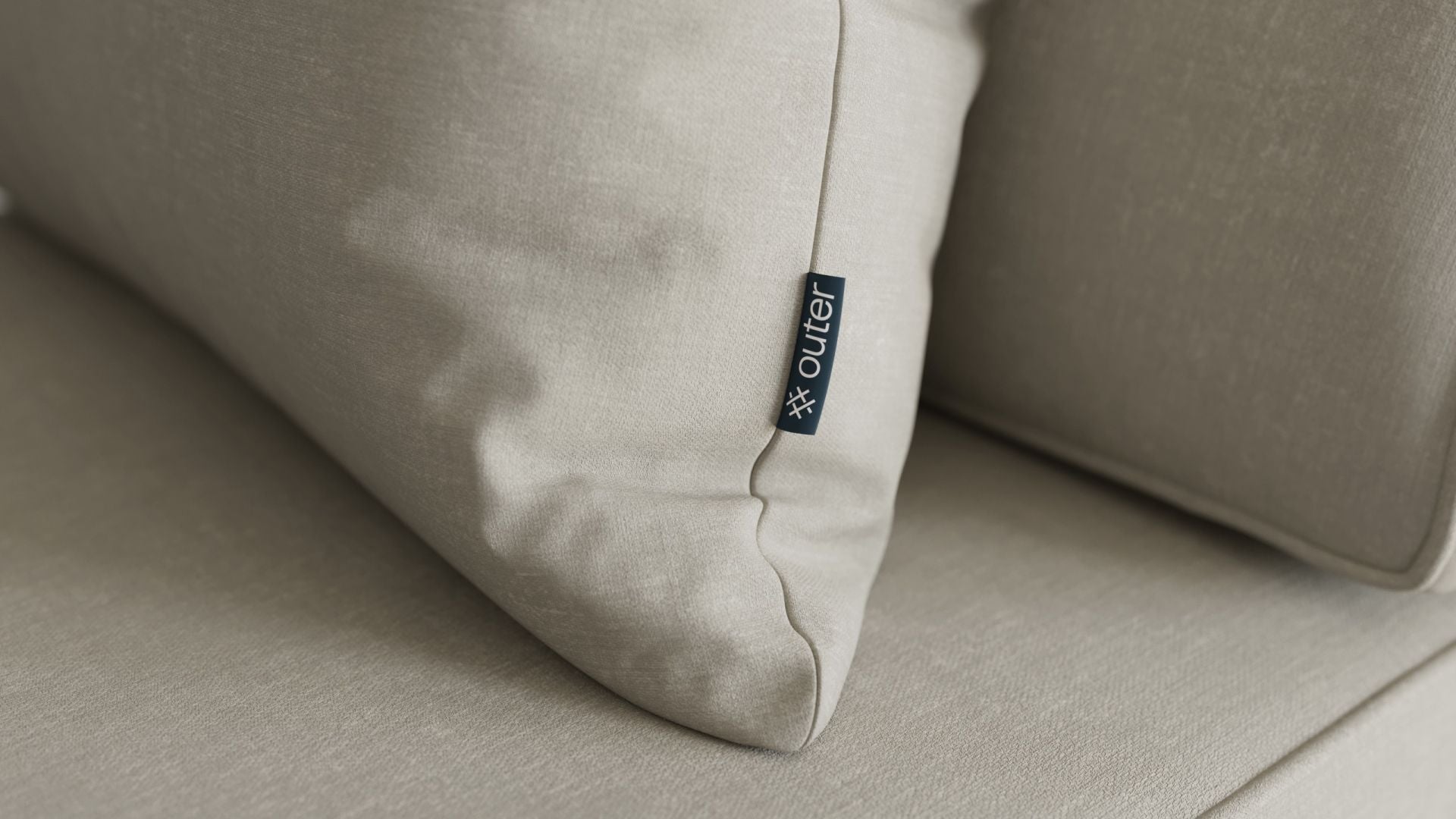 OuterWeave Outdoor Throw Pillow - 20 x 20 #color_sandstone gray