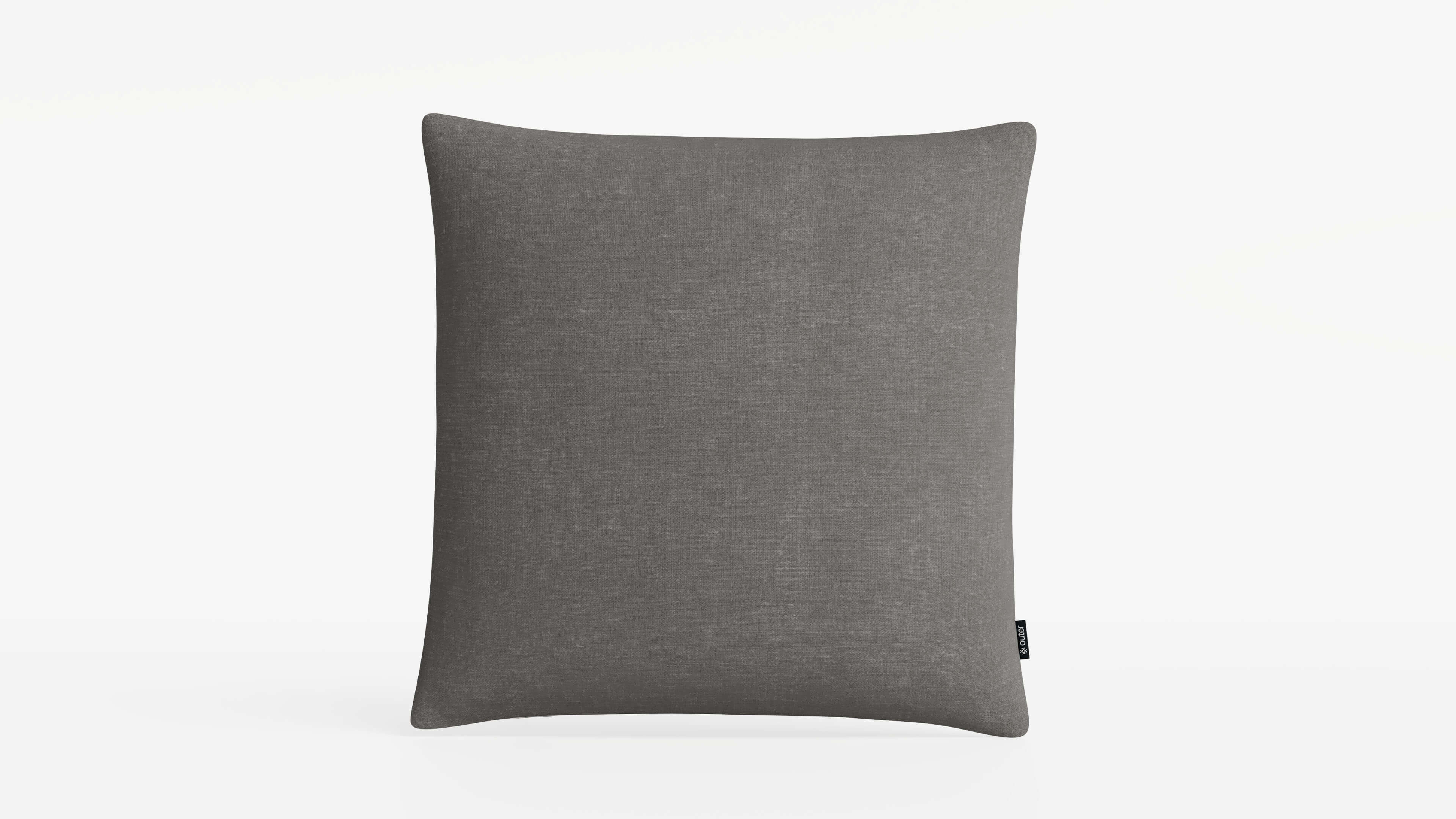OuterWeave Outdoor Throw Pillow - 18 x 18 #color_dark pebble gray