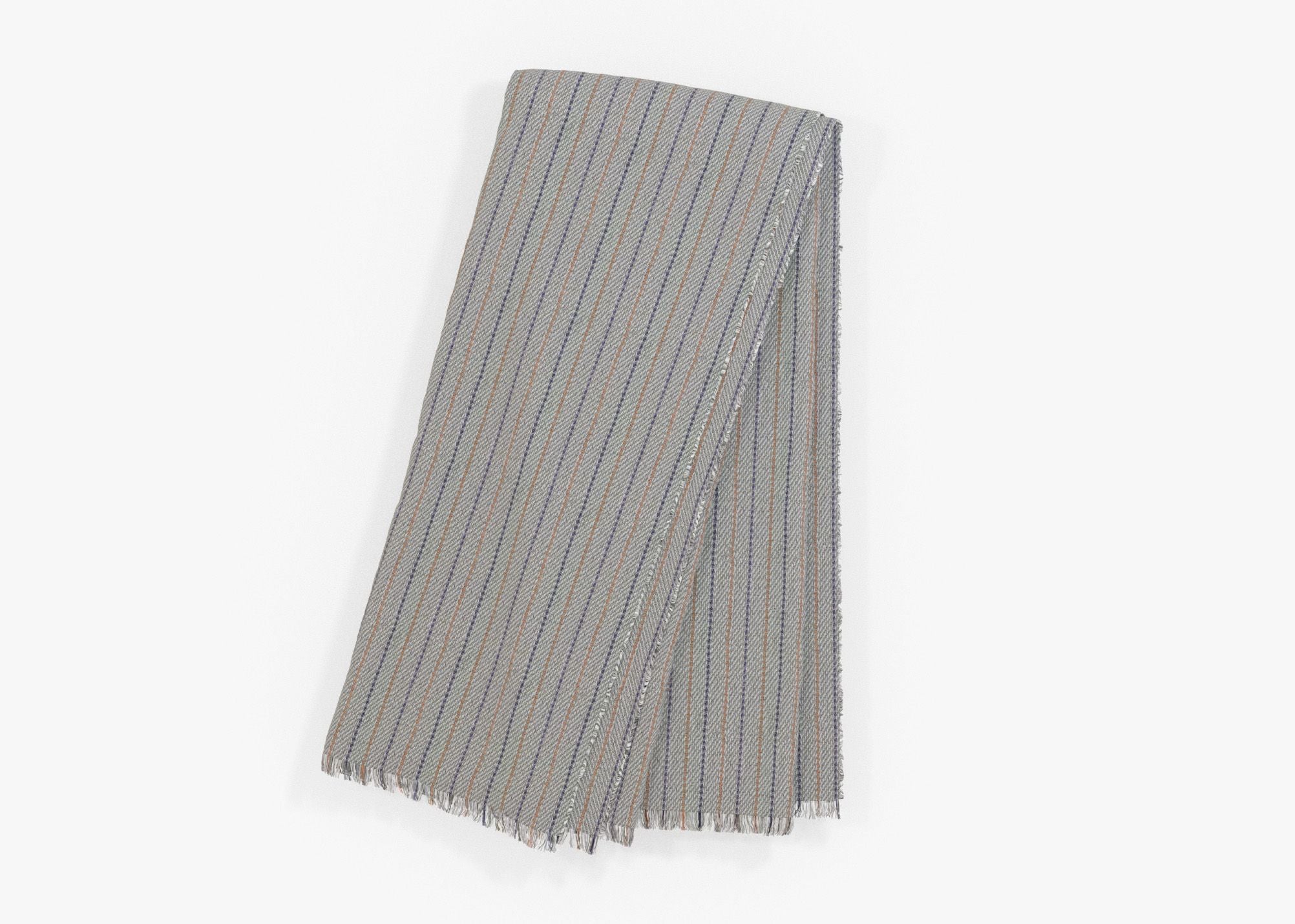 Outdoor throw blanket in Pinstripe pattern that protects you from safely insects, shown folded. #color_Pinstripe